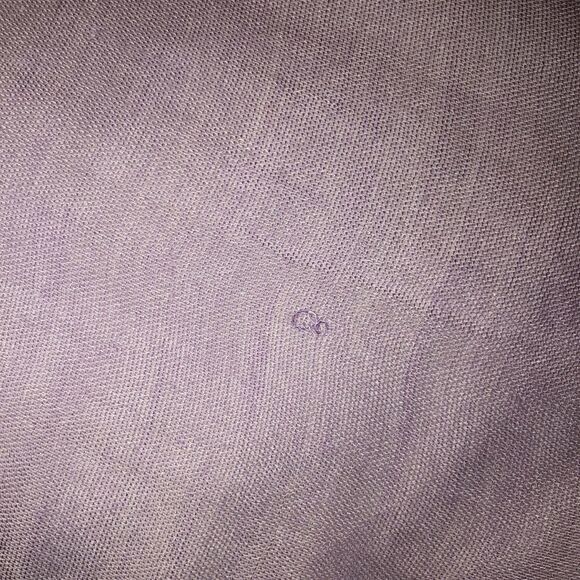 Light Sheer Purple Lavender White Raw Fringed Hem Long Scarf Wrap - Picture 11 of 13